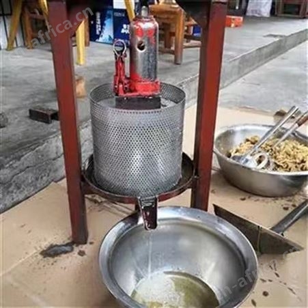 手动压榨机挤水机小型榨油机液压千斤顶压榨机猪油渣压油机