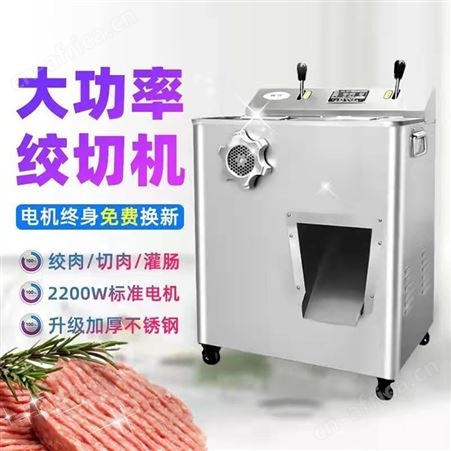 绞肉机 商用全自动绞肉机 不锈钢立式 大功率绞肉机 巧夺