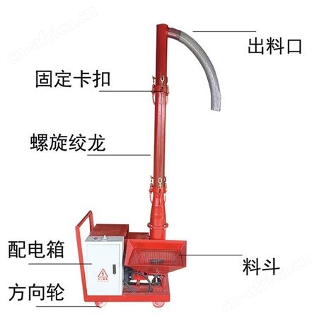细石砂浆二次构造柱输送泵 二次构造柱泵上料机 巧夺机械
