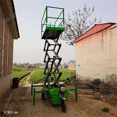腾拓 车载剪叉式升降机 电动三轮升降机 监控维护高空作业车