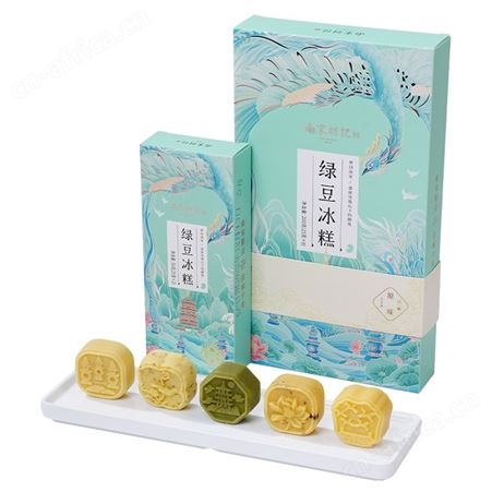 南宋胡记手工传统绿豆冰糕中式糕点点心杭州特产零食茶果子绿豆饼