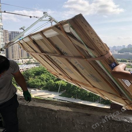 高层住宅吊装沙发上楼 吊床垫 吊茶台大理石 吊红木家具上楼 资质齐全