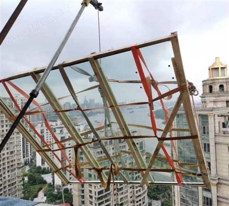 吊门窗框架上楼 吊家具沙发 高层吊大理石餐桌 别墅吊电视柜