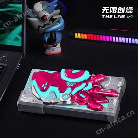 无限创燥半机械变色龙拼装移动电源潮玩充电宝便携双向快充大容量