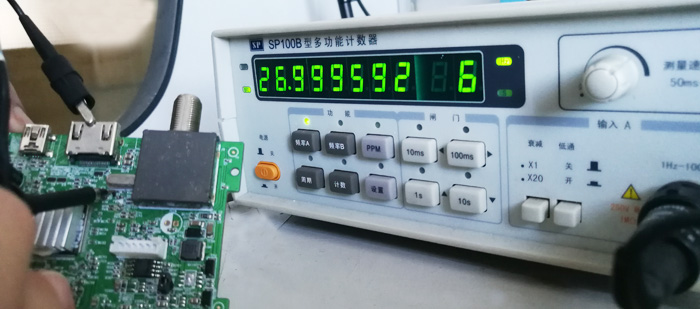 如何正确测量晶振输出频率？