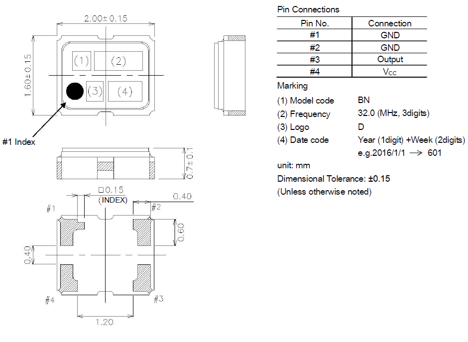TCXO温补晶振32MHZ规格书