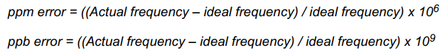 晶振精度PPM误差计算方法 晶振精度PPM误差计算方法